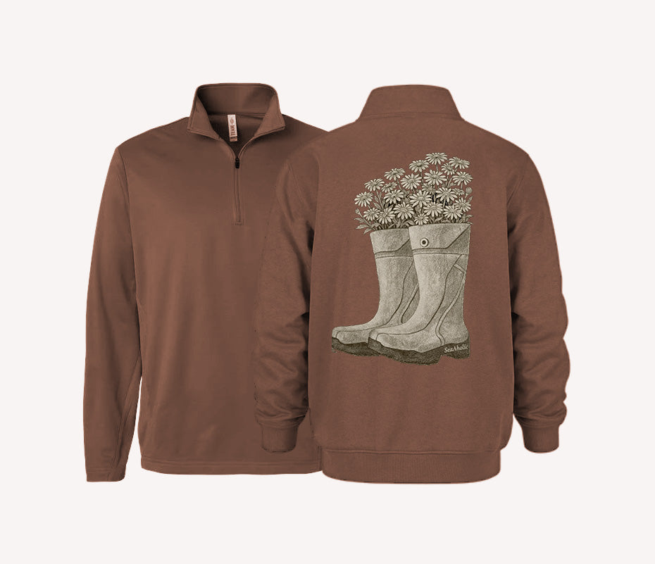 Brody's Boots Premium Printed 1/4 Zip Sweater