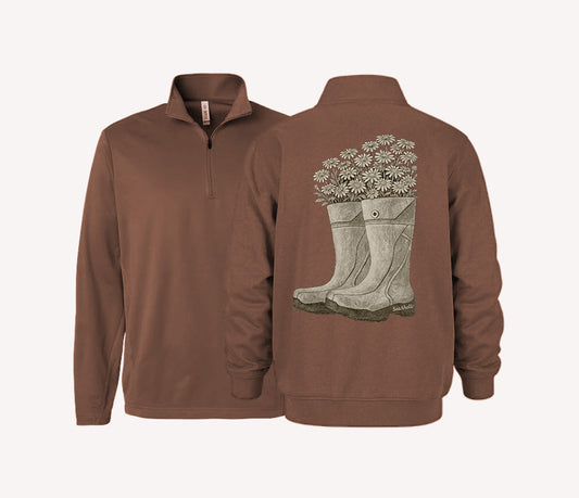 Brody's Boots Premium Printed 1/4 Zip Sweater
