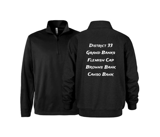 Fishing Grounds Premium Printed 1/4 Zip Sweater