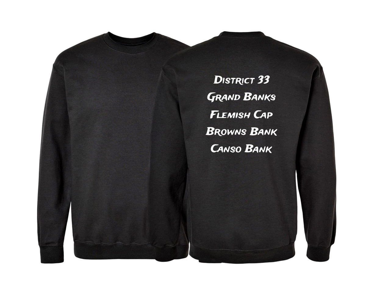 Fishing Grounds Premium Printed Crewneck