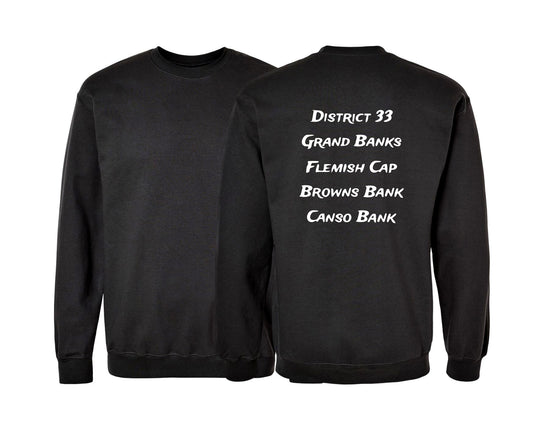 Fishing Grounds Premium Printed Crewneck