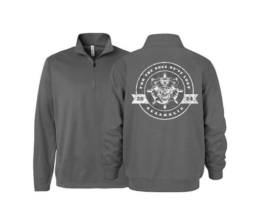 For the Ones We've Lost Premium Printed 1/4 Zip Sweater