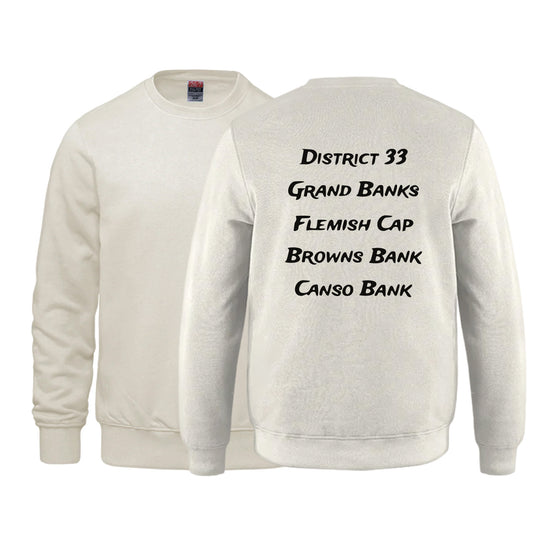 Fishing Grounds Premium Printed Crewneck