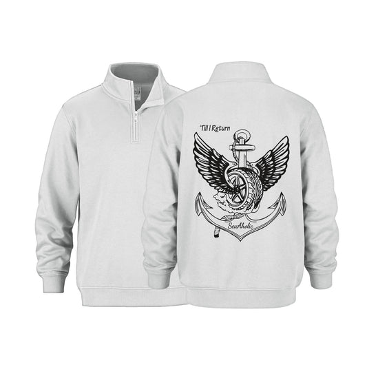 Till I Return Premium Printed 1/4 Zip Sweater