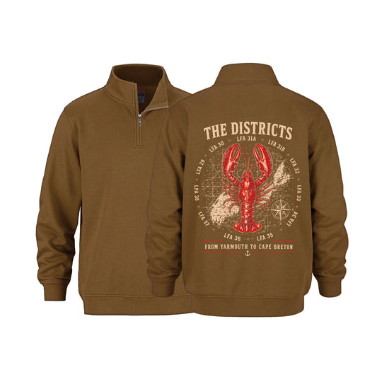 The Districts Premium Printed 1/4 Zip Sweater