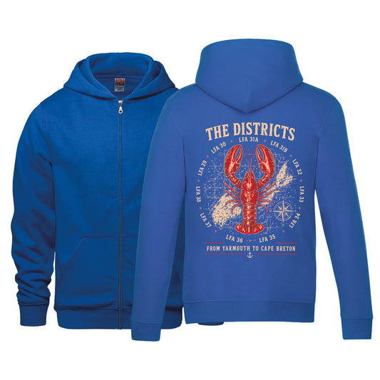 The Districts Premium Printed Zip-Up Sweater