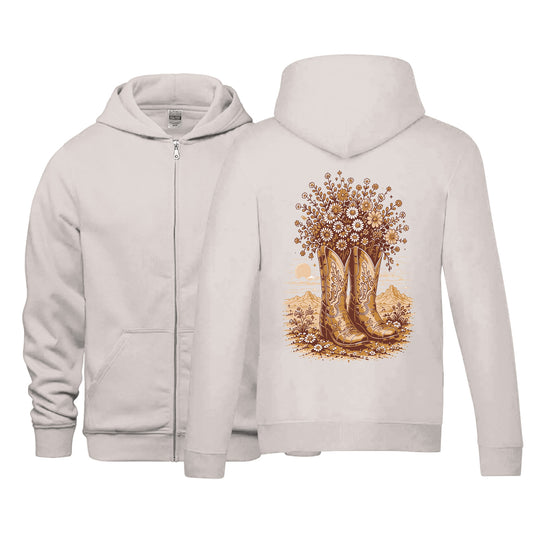 Addi's Boots Premium Zip-Up Sweater