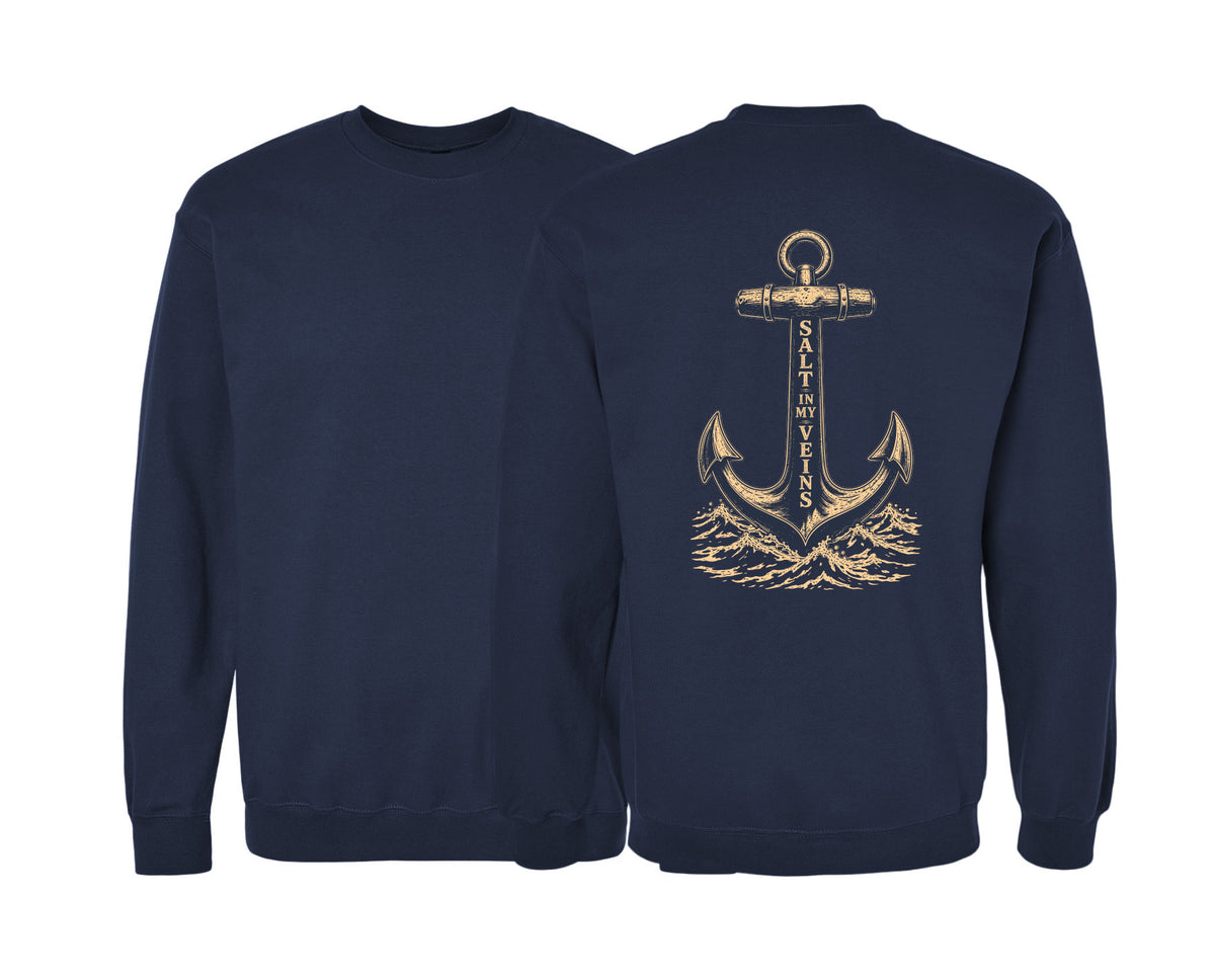 Salt in My Veins Printed Crewneck
