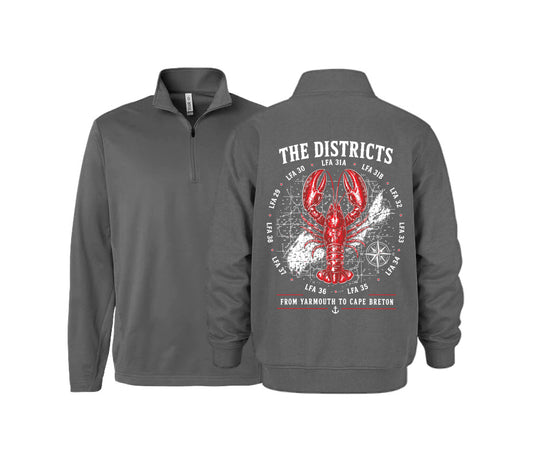 The Districts Premium Printed 1/4 Zip Sweater